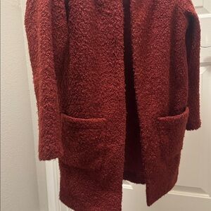 Carole Wren Rust Textured Cardigan